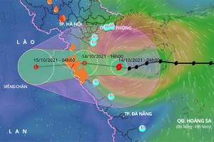 Bão số 8 vào Vịnh Bắc Bộ, hướng thẳng tới Thanh Hóa đến Quảng Bình 
