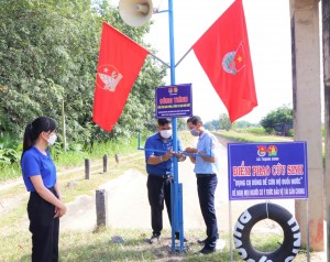 Thực hiện công trình “Điểm cảnh báo phòng, chống tai nạn đuối nước” trong cộng đồng 