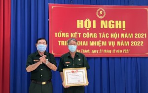 Hội CCB huyện Châu Thành được Hội CCB Việt Nam tặng bằng khen 