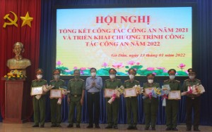 Gò Dầu tổng kết công tác công an năm 2021 