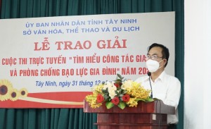 Cuộc thi trực tuyến “Tìm hiểu về công tác gia đình và phòng, chống bạo lực gia đình” năm 2021: 20 cá nhân đoạt giải 