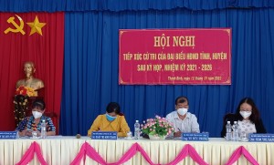 Tiếp xúc cử tri sau kỳ họp thứ hai nhiệm kỳ 2021 - 2026 