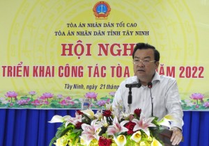 Triển khai công tác Tòa án năm 2022