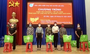 Gò Dầu tổ chức Chương trình “Xuân yêu thương- Tết an toàn” năm 2022 