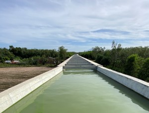Tháo gỡ khó khăn, đẩy nhanh tiến độ dự án tưới tiêu phía tây sông Vàm Cỏ Đông 