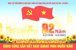 Tự hào 92 mùa Xuân có Đảng quang vinh 