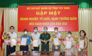 Gặp mặt các doanh nghiệp, tổ chức, mạnh thường quân 