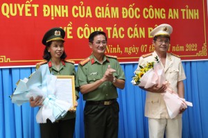 Giám đốc Công an tỉnh: Điều động, bổ nhiệm 2 trưởng phòng nghiệp vụ - Báo Tây Ninh Online