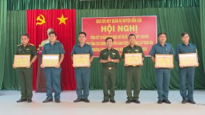 Ban CHQS huyện Bến Cầu: Tổng kết 30 năm thực hiện Chỉ thị 143 - Báo Tây Ninh Online