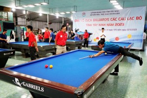 Khởi tranh Giải vô địch billiards các Câu lạc bộ tỉnh Tây Ninh năm 2023 - Báo Tây Ninh Online