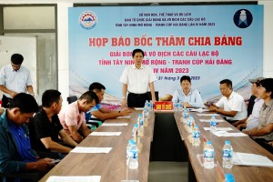 Bốc thăm Giải bóng đá vô địch các Câu lạc bộ tỉnh Tây Ninh mở rộng - tranh cúp Hải Đăng 2023 - Báo Tây Ninh Online