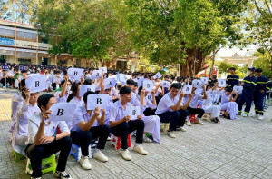 Tân Biên: Hội thi Rung chuông vàng tìm hiểu kiến thức về PCCC&CNCH cho học sinh