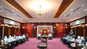 Đoàn công tác của Thành uỷ Thành phố Hồ Chí Minh chúc tết Tỉnh uỷ Tây Ninh