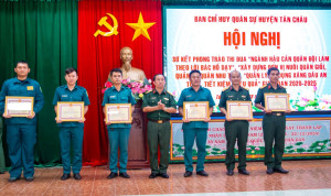 Tân Châu: Phong trào thi đua “Ngành Hậu cần quân đội làm theo lời Bác Hồ dạy” đạt nhiều kết quả tích cực