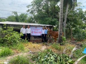Hoà Thành: Trao bò sinh sản và phương tiện sinh kế cho hộ có hoàn cảnh khó khăn