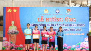 Công đoàn cơ sở Công ty TNHH PouLi Việt Nam:                                    Hội thi “Chạy tiếp sức”, tặng quà cho công nhân có hoàn cảnh khó khăn