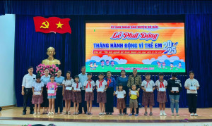Gò Dầu: Phát động Tháng hành động Vì trẻ em năm 2025